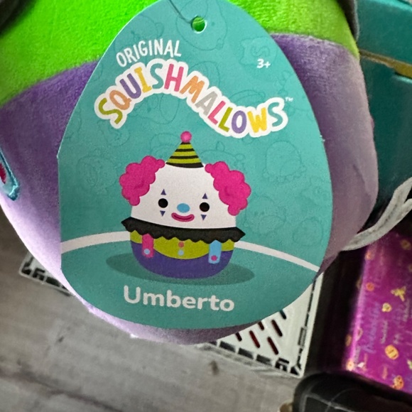 Squishmallows blacklight Umberto & Resul the clown clowns HTF Claire’s exclusive - Picture 3 of 9